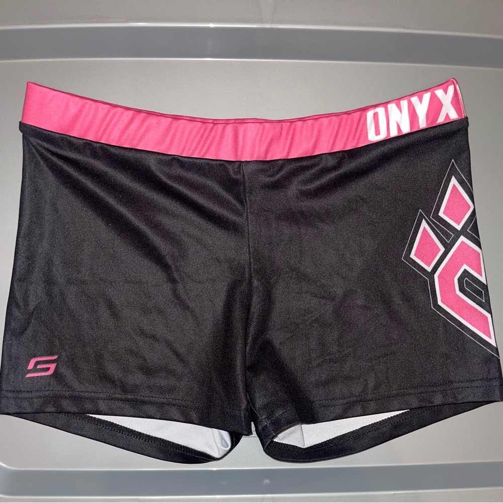 Cheer Athletics Onyxcats practice wear shorts
